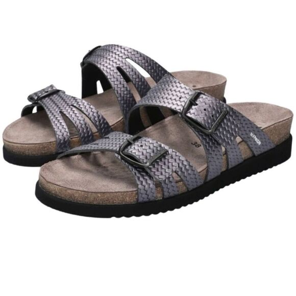 MEPHISTO HELISA GREY TWIST WOMEN SANDAL size EU 40 US 10 - Picture 1 of 9